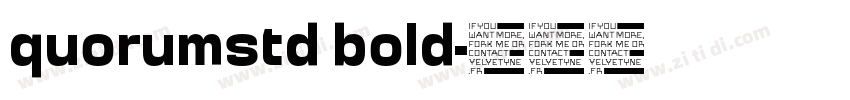 quorumstd bold字体转换